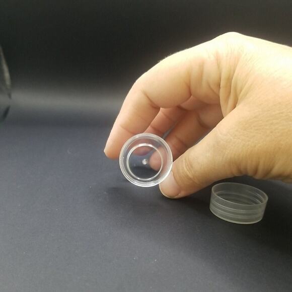 30 Bottle JARS Plastic Container Craft Organizing Hobby Pill Clear Screw lids 2" - Picture 6 of 12